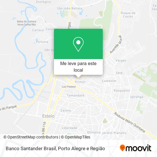 Banco Santander Brasil mapa