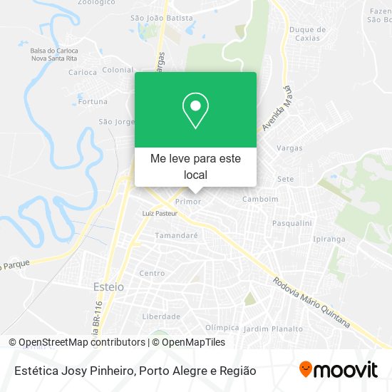 Estética Josy Pinheiro mapa