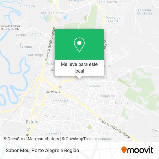 Sabor Meu mapa