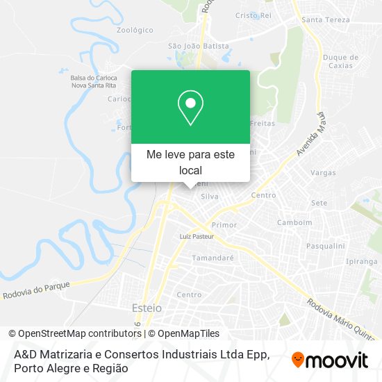 A&D Matrizaria e Consertos Industriais Ltda Epp mapa