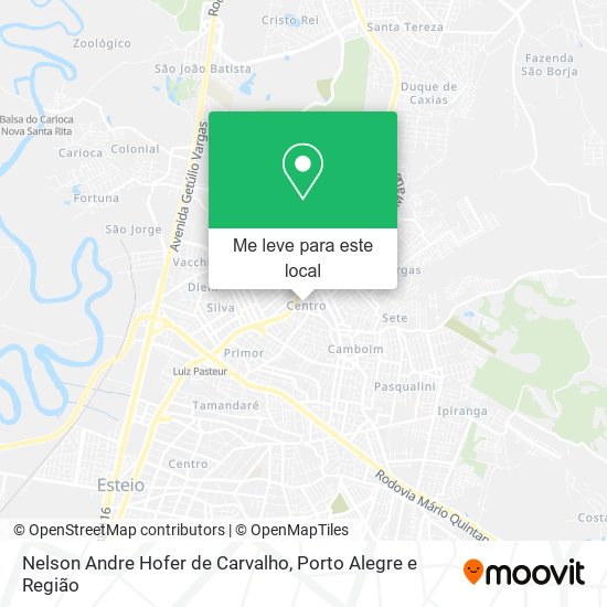 Nelson Andre Hofer de Carvalho mapa