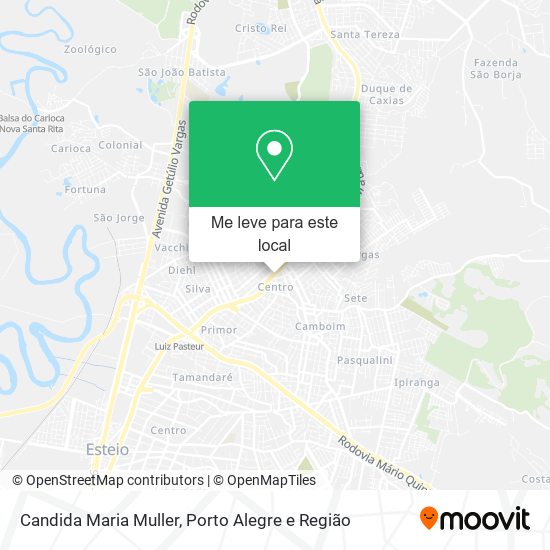 Candida Maria Muller mapa