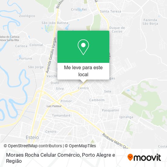 Moraes Rocha Celular Comércio mapa