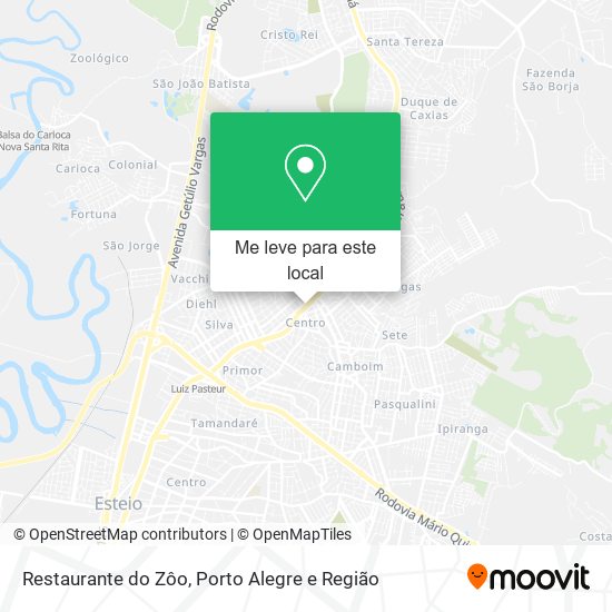 Restaurante do Zôo mapa