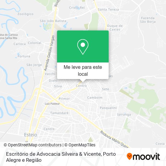 Escritório de Advocacia Silveira & Vicente mapa