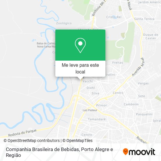 Companhia Brasileira de Bebidas mapa