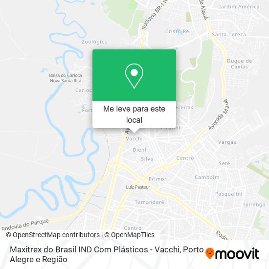 Maxitrex do Brasil IND Com Plásticos - Vacchi mapa