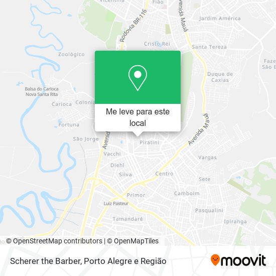Scherer the Barber mapa