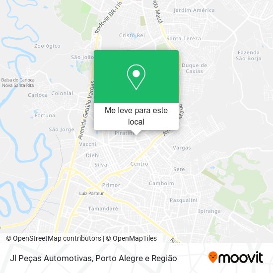 Jl Peças Automotivas mapa