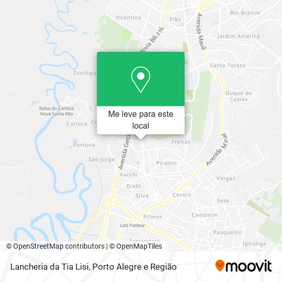 Lancheria da Tia Lisi mapa