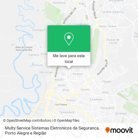 Multy Service Sistemas Eletronicos de Seguranca mapa