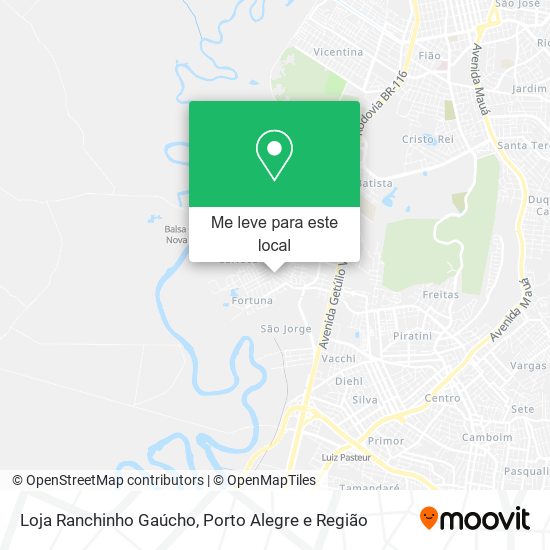 Loja Ranchinho Gaúcho mapa