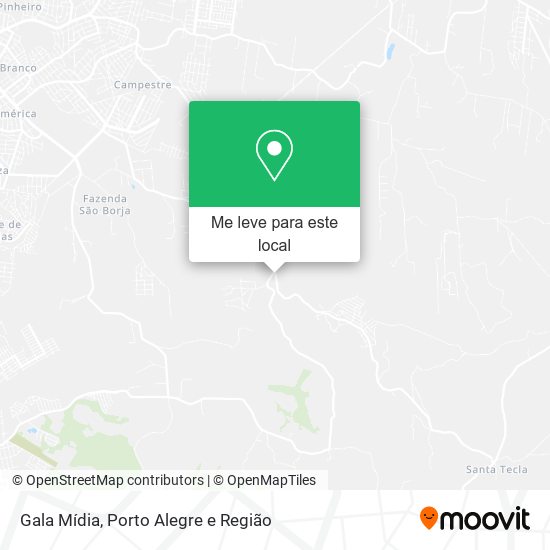 Gala Mídia mapa