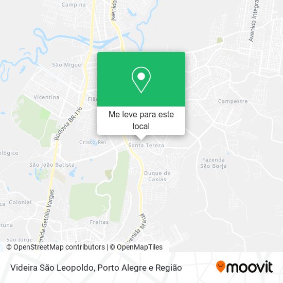 Videira São Leopoldo mapa