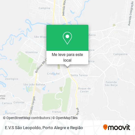 E.V.S São Leopoldo mapa
