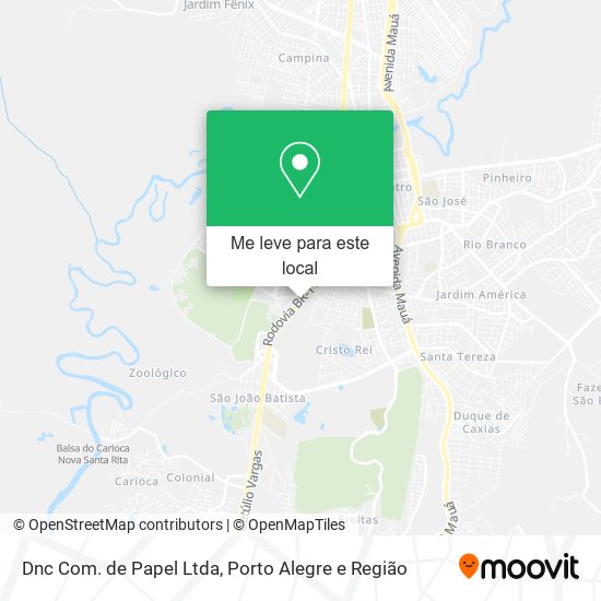 Dnc Com. de Papel Ltda mapa