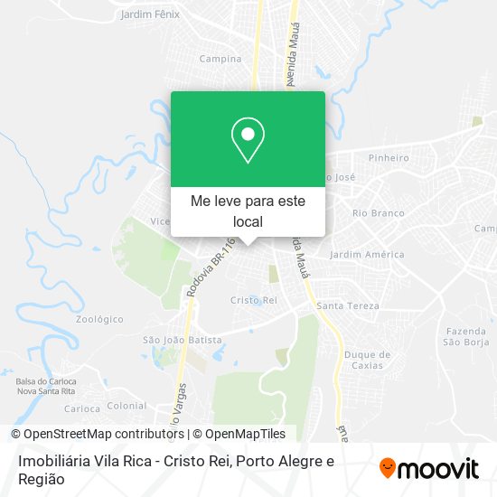 Imobiliária Vila Rica - Cristo Rei mapa