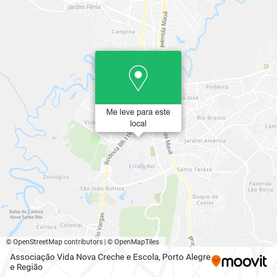 Associação Vida Nova Creche e Escola mapa