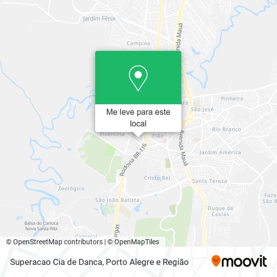 Superacao Cia de Danca mapa
