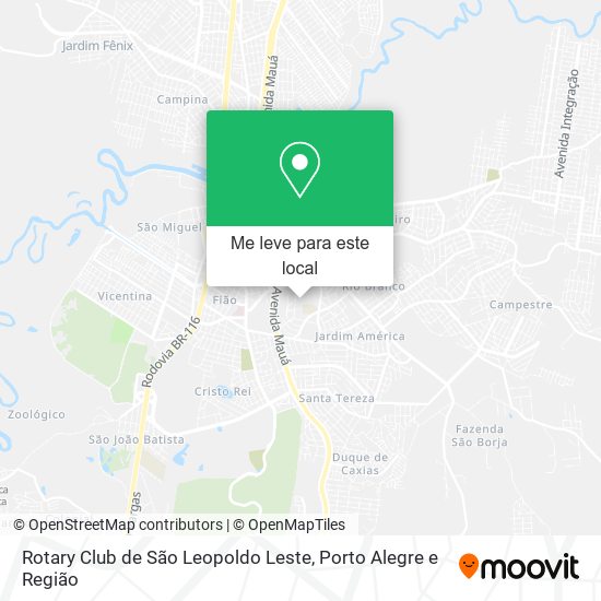 Rotary Club de São Leopoldo Leste mapa