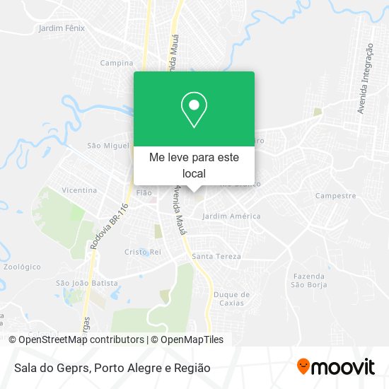 Sala do Geprs mapa