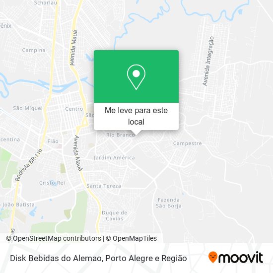 Disk Bebidas do Alemao mapa