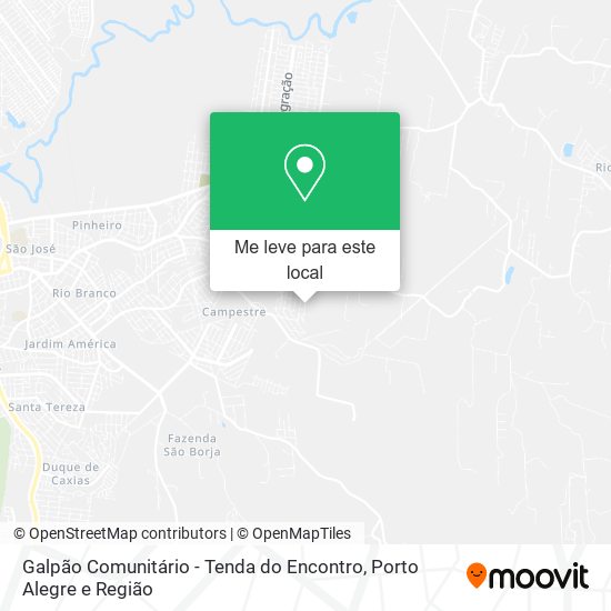Galpão Comunitário - Tenda do Encontro mapa
