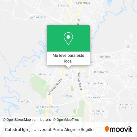 Catedral Igreja Universal mapa