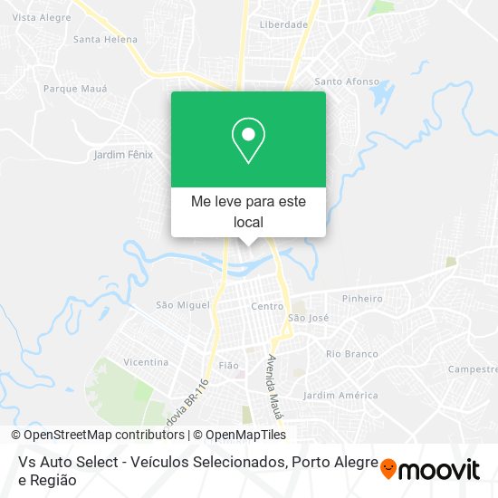 Vs Auto Select - Veículos Selecionados mapa