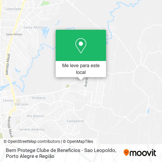 Bem Protege Clube de Beneficios - Sao Leopoldo mapa