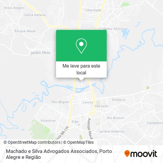 Machado e Silva Advogados Associados mapa