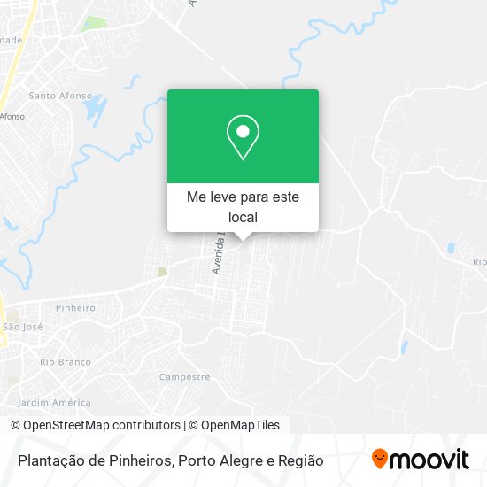 Plantação de Pinheiros mapa