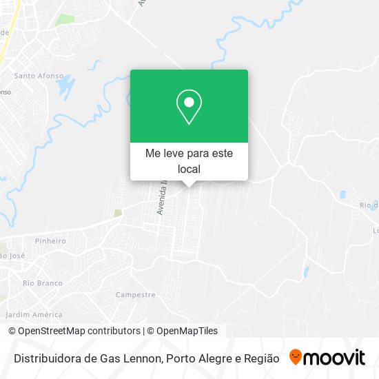 Distribuidora de Gas Lennon mapa