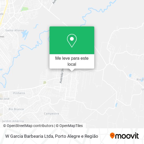 W Garcia Barbearia Ltda mapa