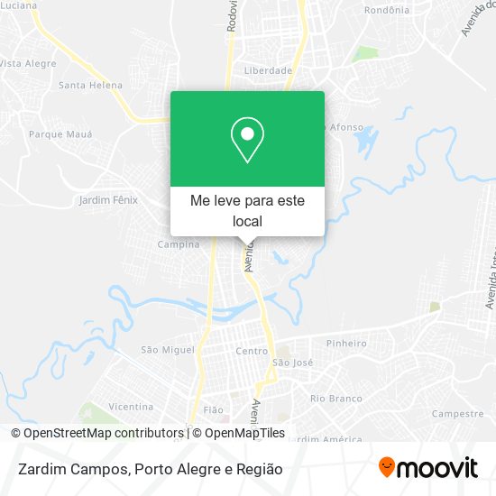 Zardim Campos mapa