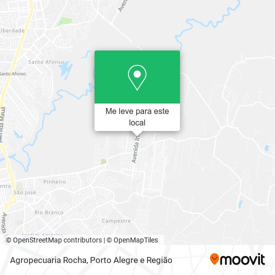 Agropecuaria Rocha mapa