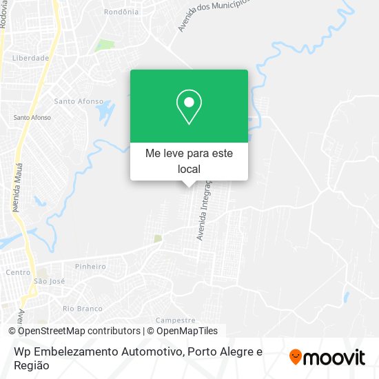 Wp Embelezamento Automotivo mapa