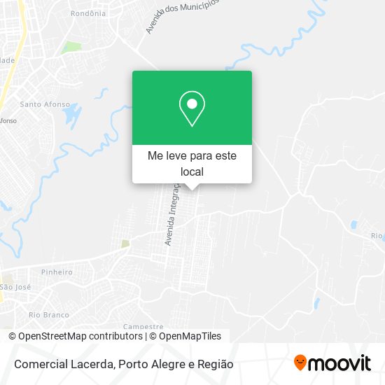 Comercial Lacerda mapa