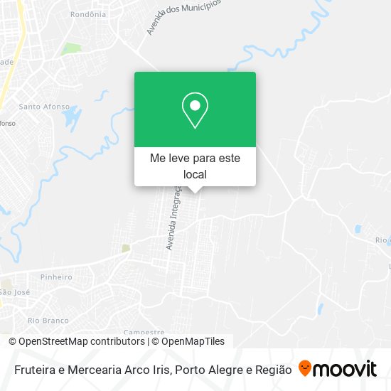 Fruteira e Mercearia Arco Iris mapa