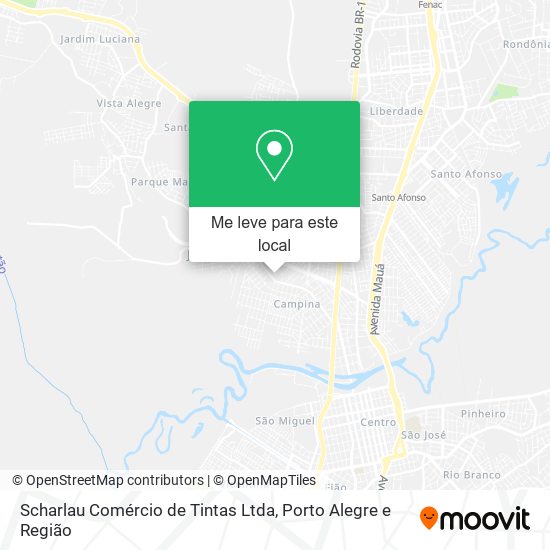 Scharlau Comércio de Tintas Ltda mapa