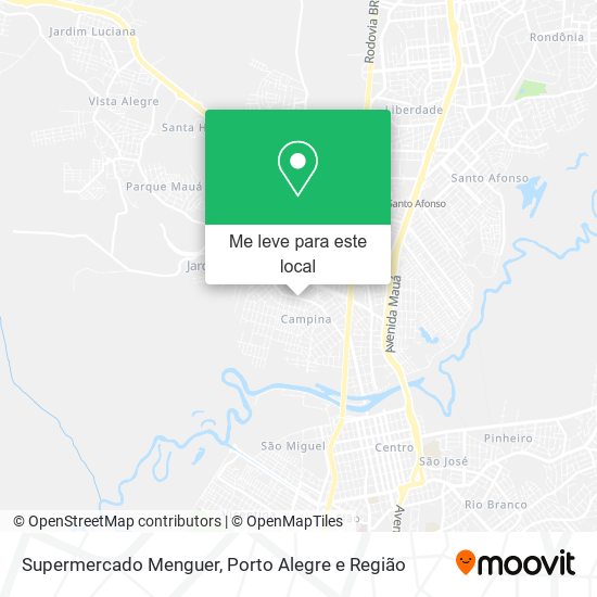 Supermercado Menguer mapa