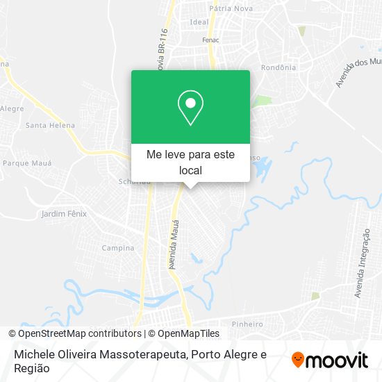 Michele Oliveira Massoterapeuta mapa