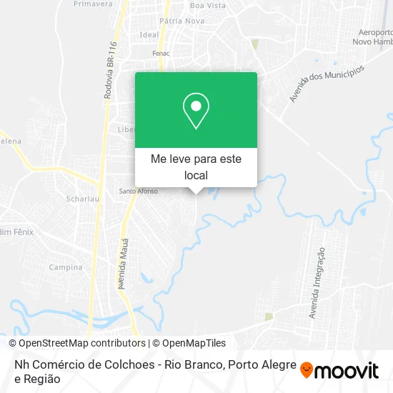 Nh Comércio de Colchoes - Rio Branco mapa