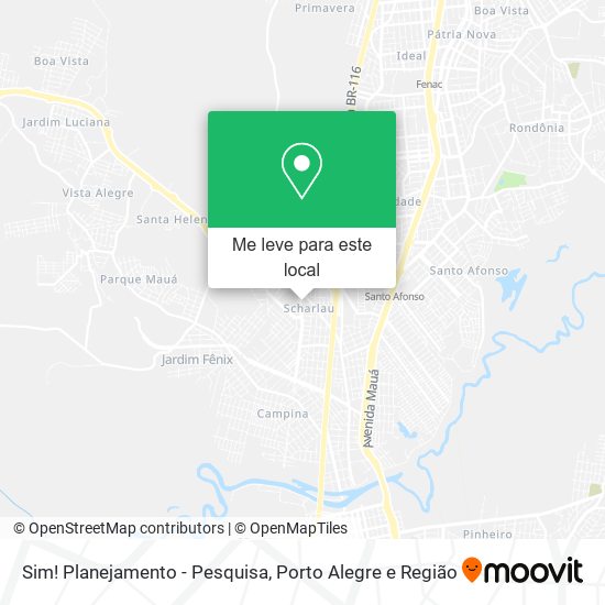 Sim! Planejamento - Pesquisa mapa
