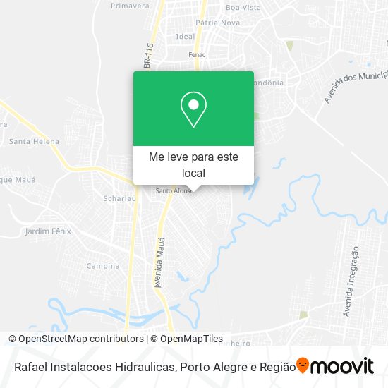 Rafael Instalacoes Hidraulicas mapa