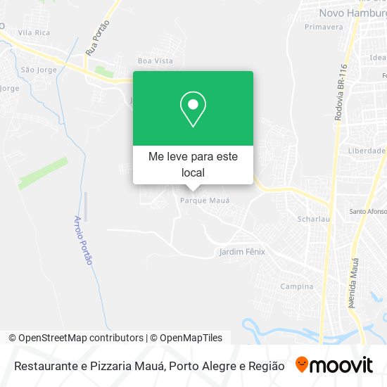 Restaurante e Pizzaria Mauá mapa