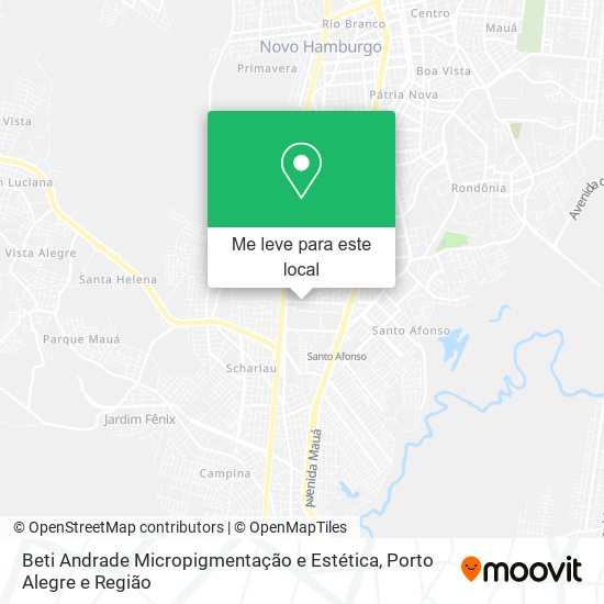 Beti Andrade Micropigmentação e Estética mapa