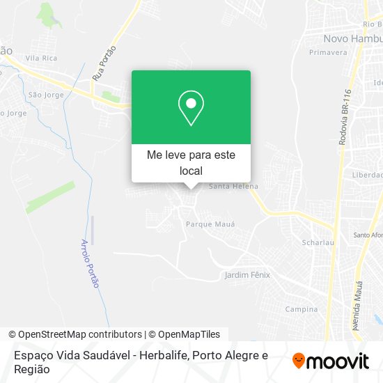 Espaço Vida Saudável - Herbalife mapa