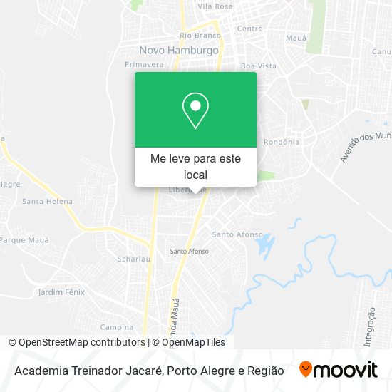 Academia Treinador Jacaré mapa
