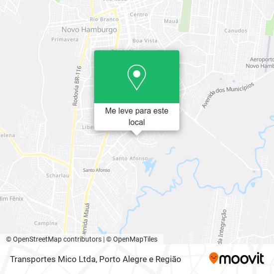 Transportes Mico Ltda mapa